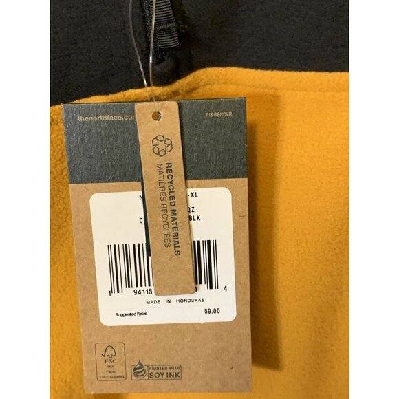 The North‎ Face Fleece Pullover Sweater Jacket Men’s Sz XL Gold Black - Picture 2 of 7